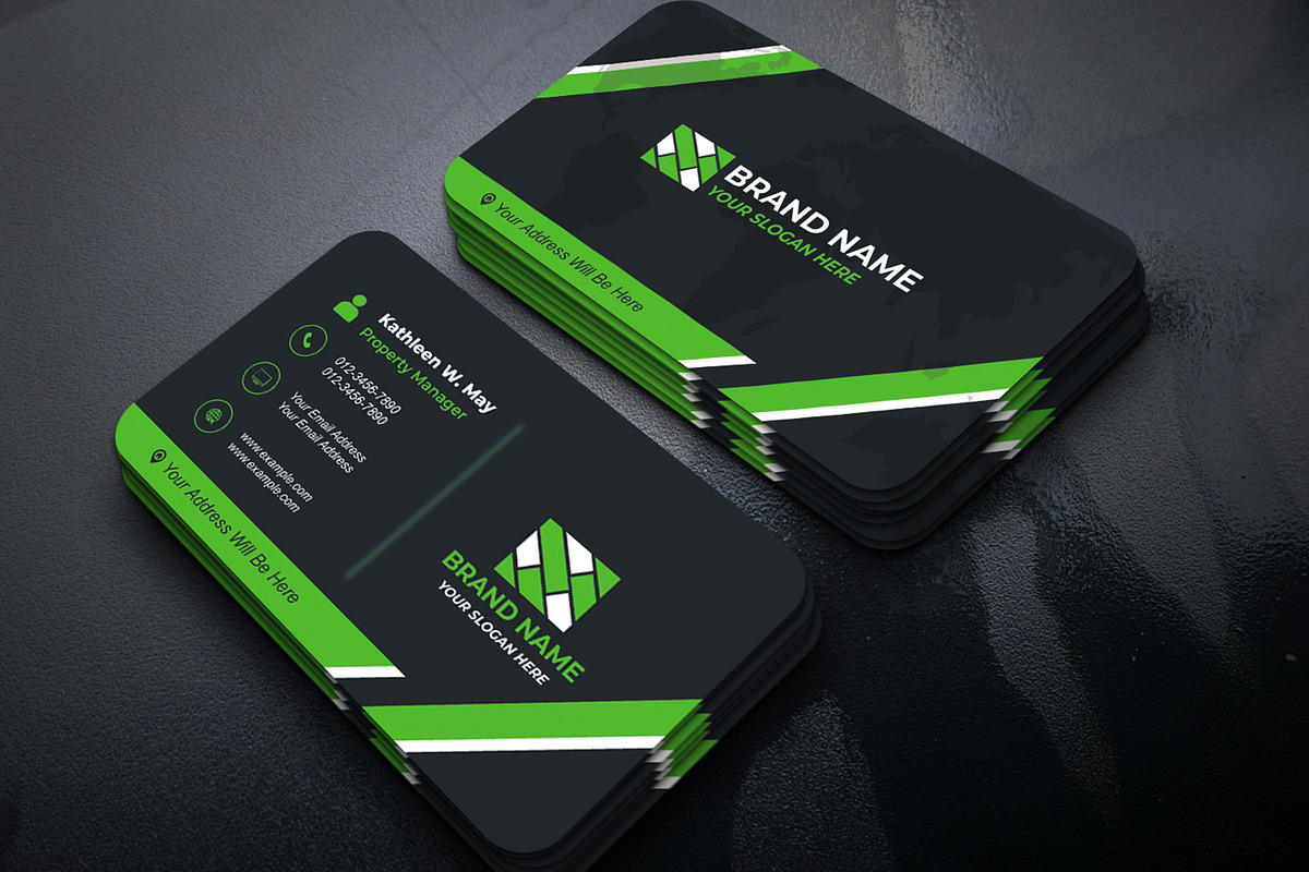 Modern Agent Card PSD