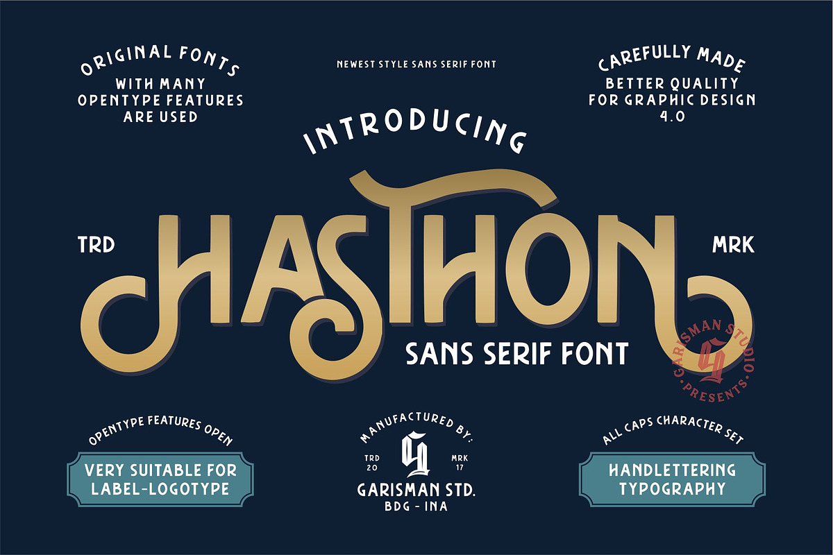 Hasthon - Vintage Font