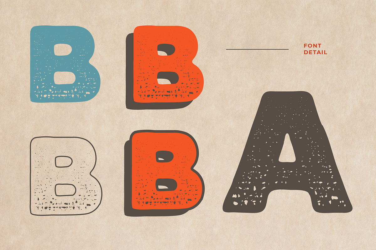 Fight Bear Display Typeface Font preview 3