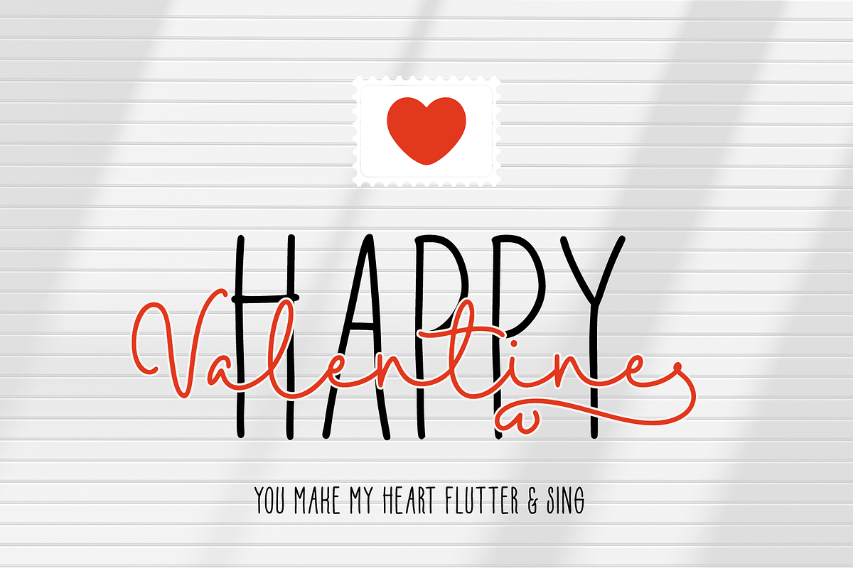 Romantic Valentine Font Duo, a Script Font by Ainun Jinan (Photo 3 of 11)