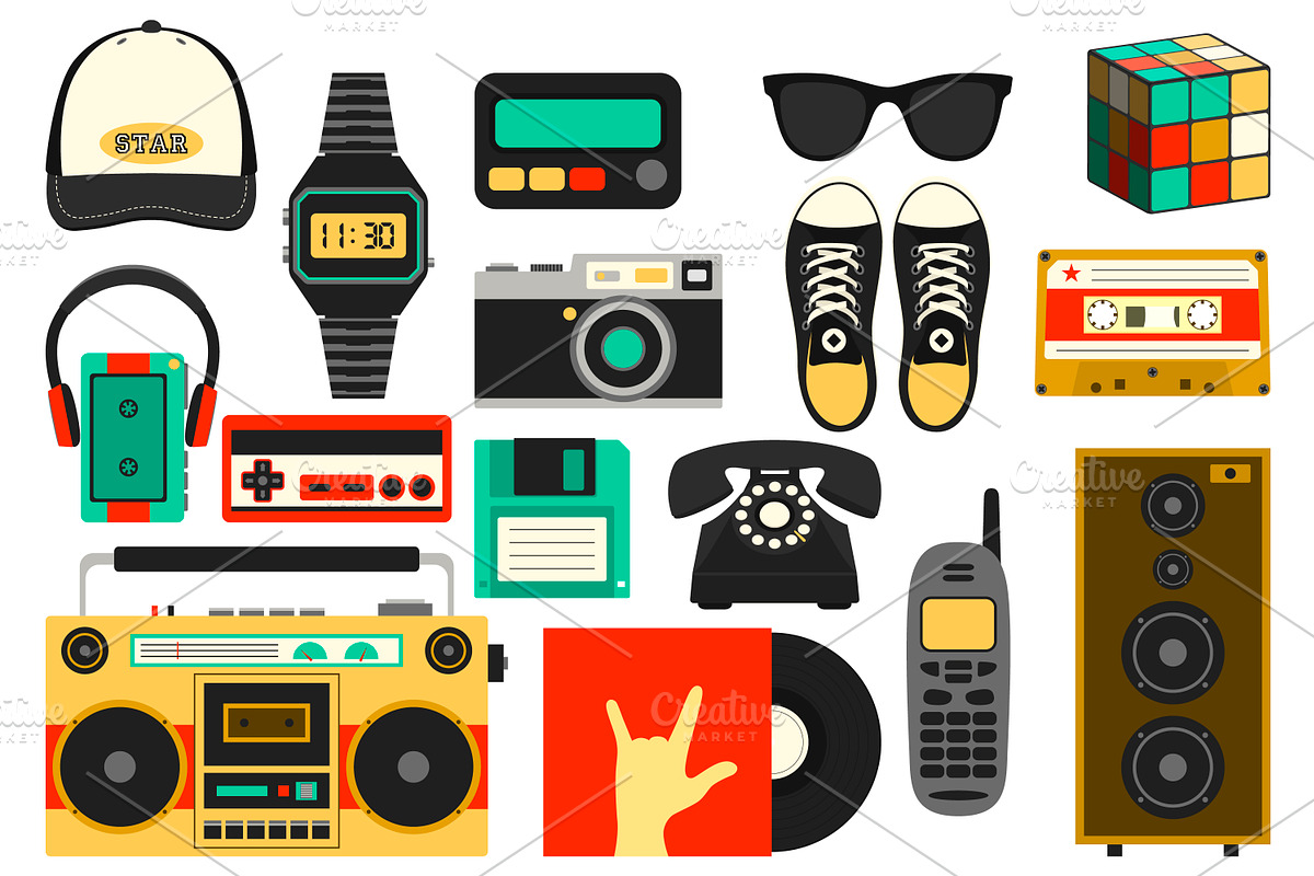 Old school collection., an Object Graphic by Gomolach