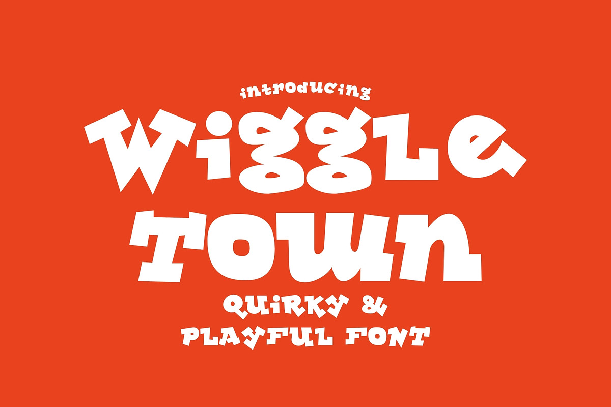 Wiggle Town - Fun & Quirky Typeface, a Slab Serif Font by HipFonts (Photo 10 of 10)
