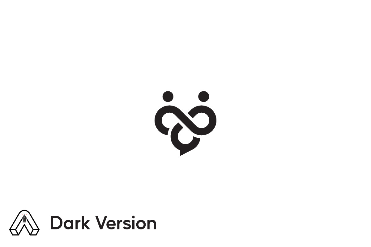 Modern Infinity Chat Logo, a Graphic by arhabib (Photo 3 of 7)