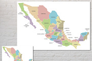 8x Mexico Vector Maps, an Illustration by asantosg (Thumbnail 4 of 5)