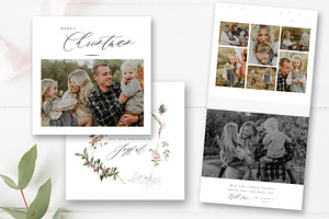 Christmas Card Template - Top Fold