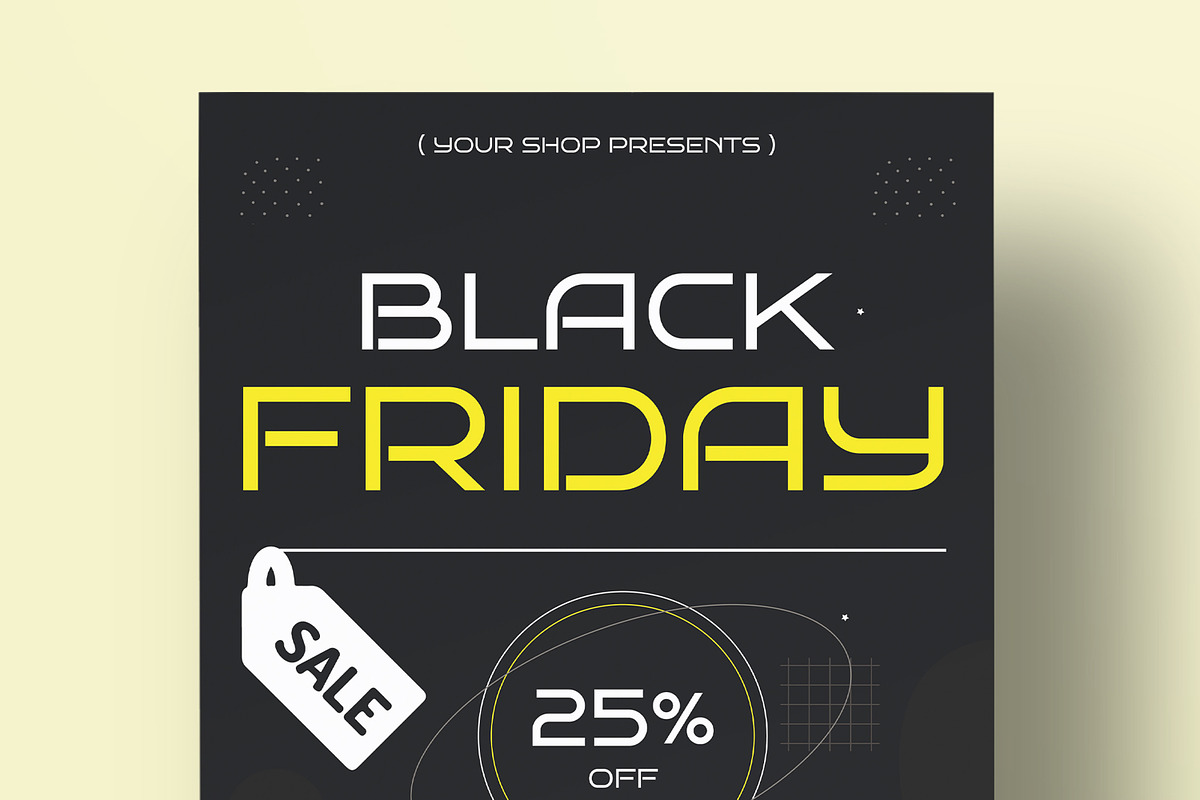 Black Friday Sale Flyer Template, a Flyer Template by MightyDesign (Photo 4 of 8)