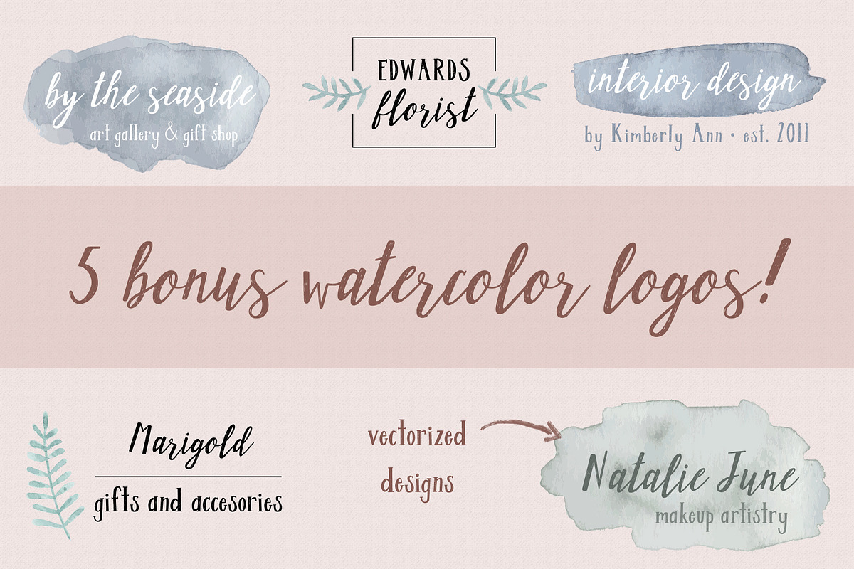 Creme Brulee Font Duo and Logo Kit, a Script Font by Kellie Jayne Studio (Photo 11 of 13)