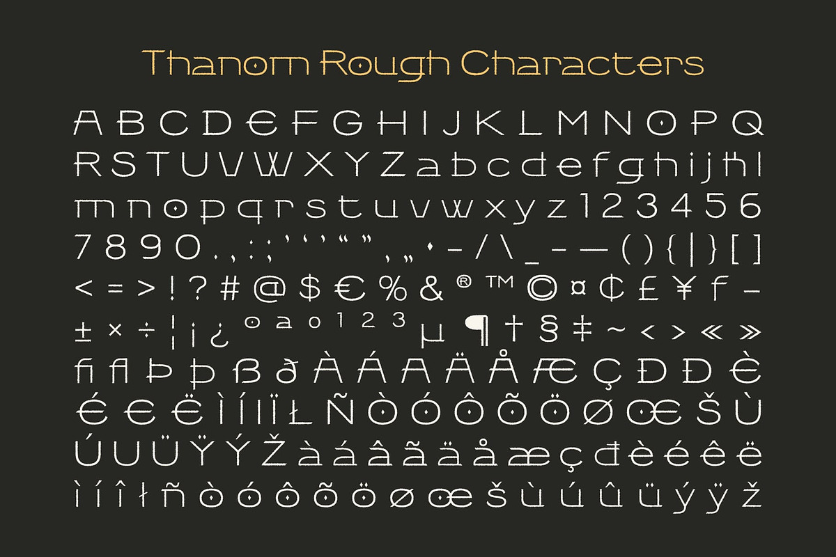Thanom Rough, a Sans Serif Font by Craft Supply Co. (Photo 8 of 8)