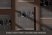 2 Page Media Kit Template Dark Brown, a Presentation Template by CoCreatorDesigns (Thumbnail 3 of 7)