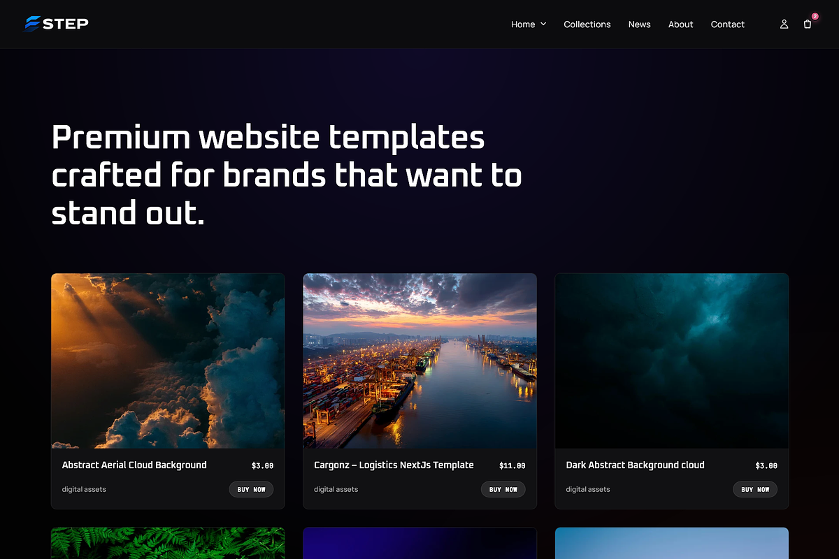 STEP Digital Products Shopify Theme, a Shopify Template by on3stepThemes (Photo 3 of 6)