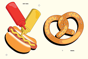 Fast Food Vector Illustration, a Food Illustration by TheFoodAtlas (Thumbnail 2 of 16)