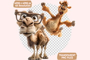 Funny Camel Clipart PNG Bundle, a Graphic by M9 Design (Thumbnail 9 of 10)