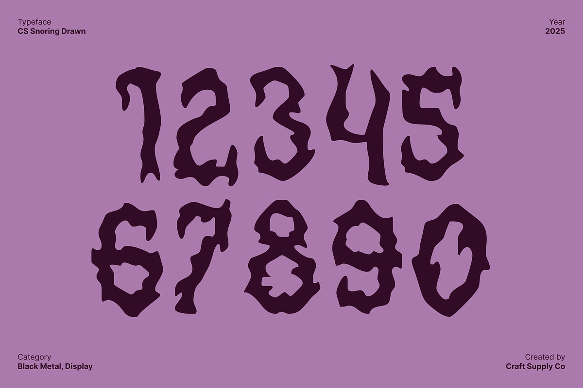 CS Snoring Drawn, a Blackletter Font by Craft Supply Co. (Photo 5 of 8)