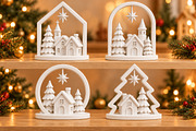 Christmas Village Scene STL, a Scene 3D Model by Layerology (Thumbnail 4 of 4)