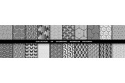 Geometric set of seamless black and, a Pattern Graphic by RODINA (Thumbnail 1 of 3)