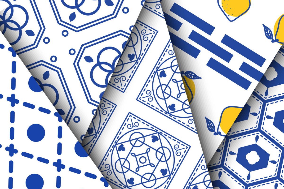 Mediterranean Seamless Patterns, a Pattern Graphic by InaCorart (Photo 2 of 5)