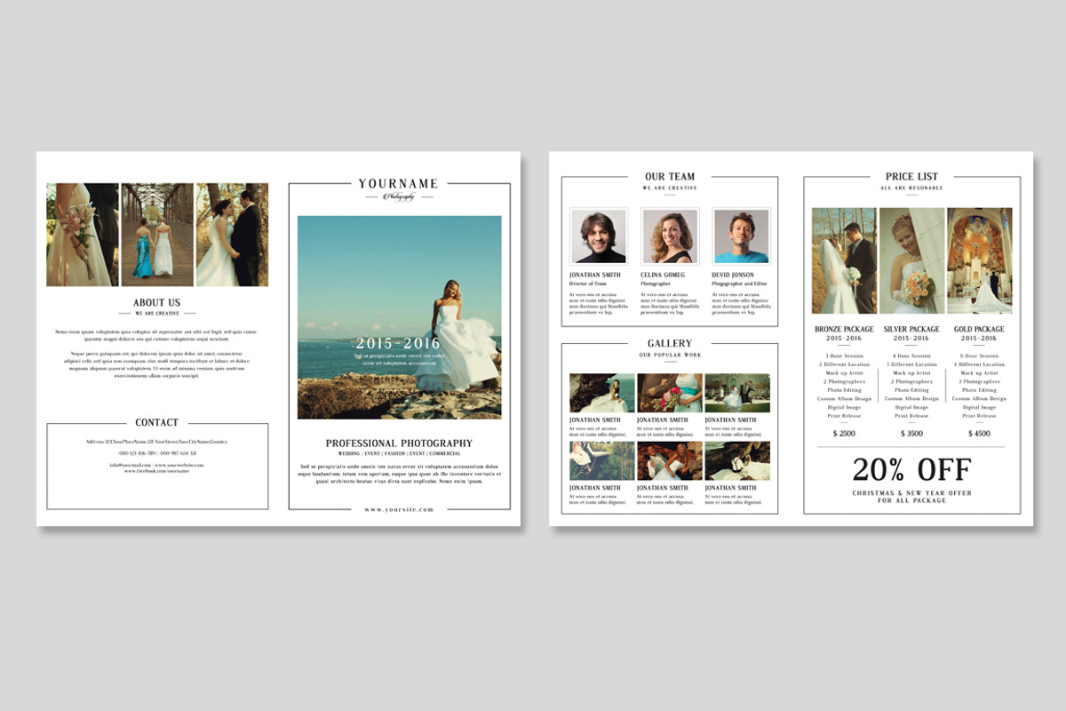 Photography Brochure Template, a Brochure Template by SmmrDesign (Photo 4 of 5)
