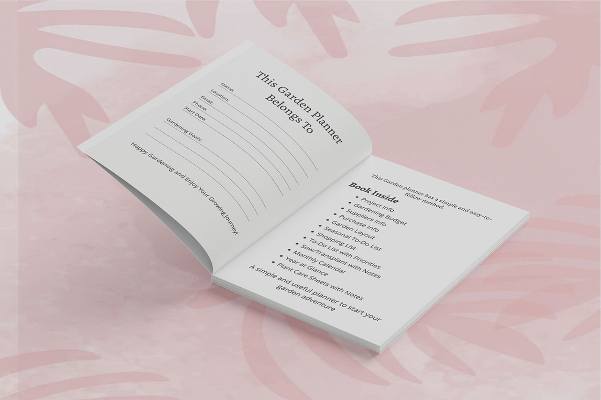 Garden Planner and Log Book, a Design Template by Book2bees (Photo 2 of 4)