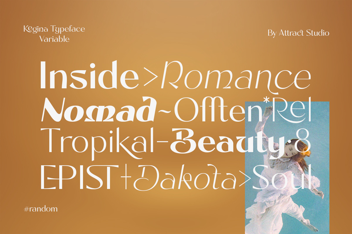 Kegina - Font Family, a Sans Serif Font by Attract Studio (Photo 4 of 18)