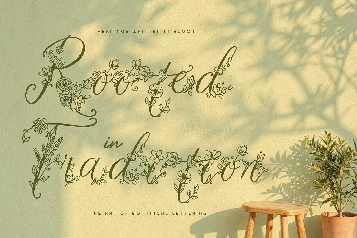 MiRohlWay - Floral Elegant Script, a Script Font by HypeWorksCo (Photo 3 of 20)