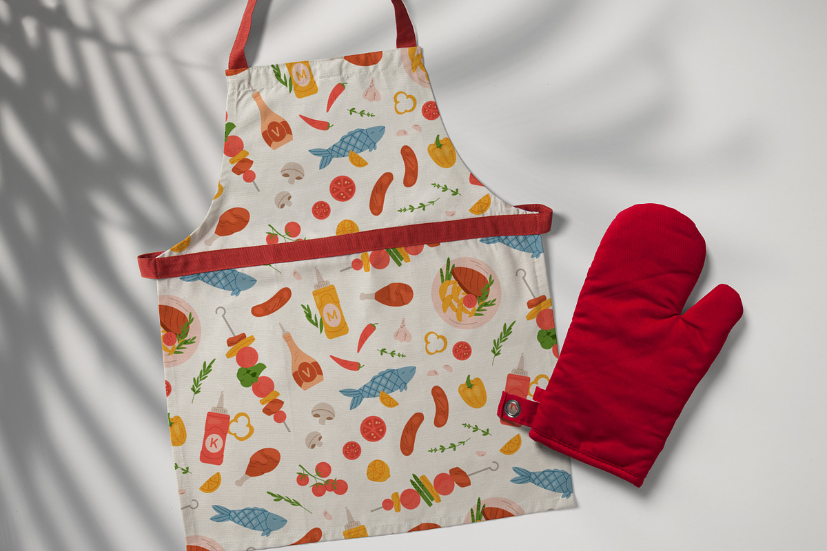 Barbecue food seamless patterns, a Pattern Graphic by Good Studio (Photo 4 of 7)