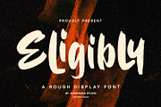 Eligibly - Display Font, a Script Font by Alpaprana (Thumbnail 1 of 9)