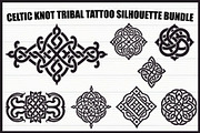 Celtic Knot Tattoo Silhouette Set, an Illustration by BIPLOB EXPERT (Thumbnail 1 of 9)