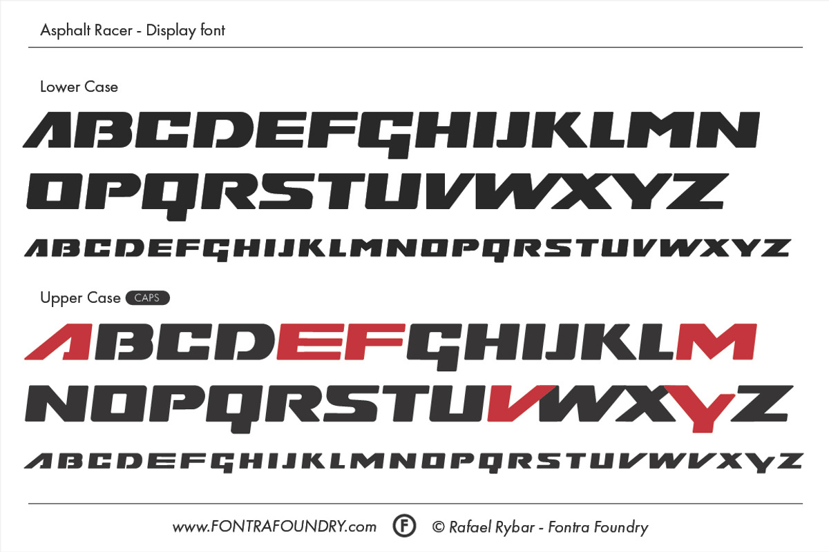 Asphalt Racer font | 50% OFF preview 3