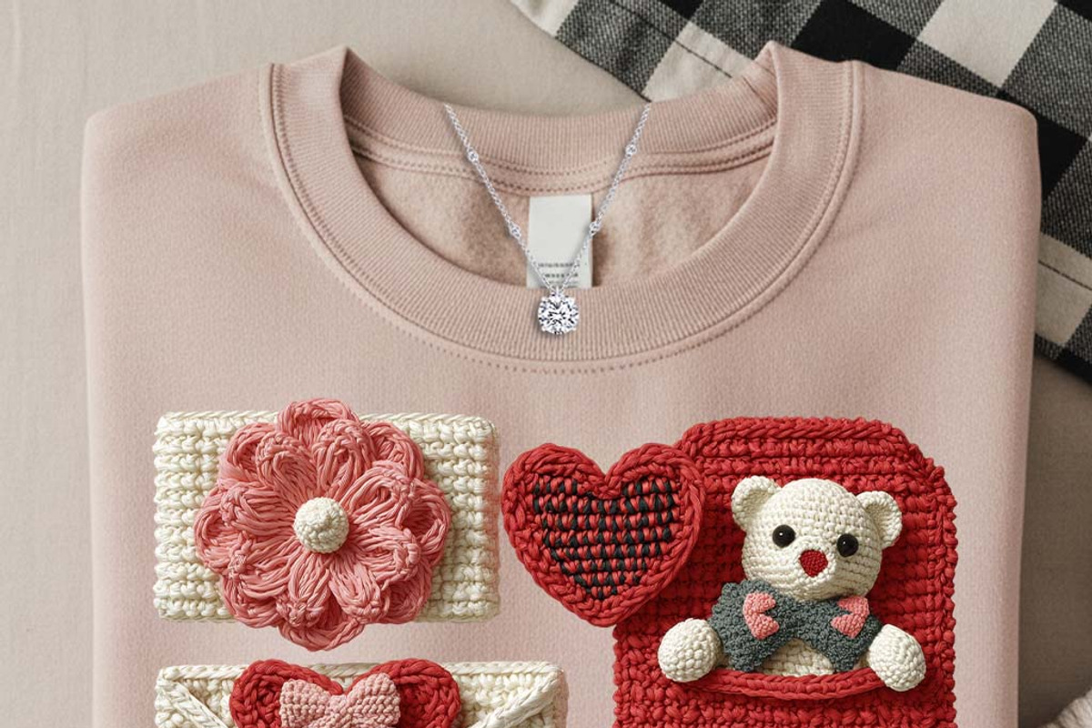 Valentine Crochet PNG Bundle, a Graphic by one-touch (Photo 14 of 24)