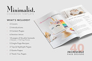 Minimalist Cookbook Canva Template, a Presentation Template by White Dreamers (Thumbnail 2 of 10)