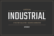Industrial Font Collection, a Sans Serif Font by Grid Based Design (Thumbnail 1 of 8)