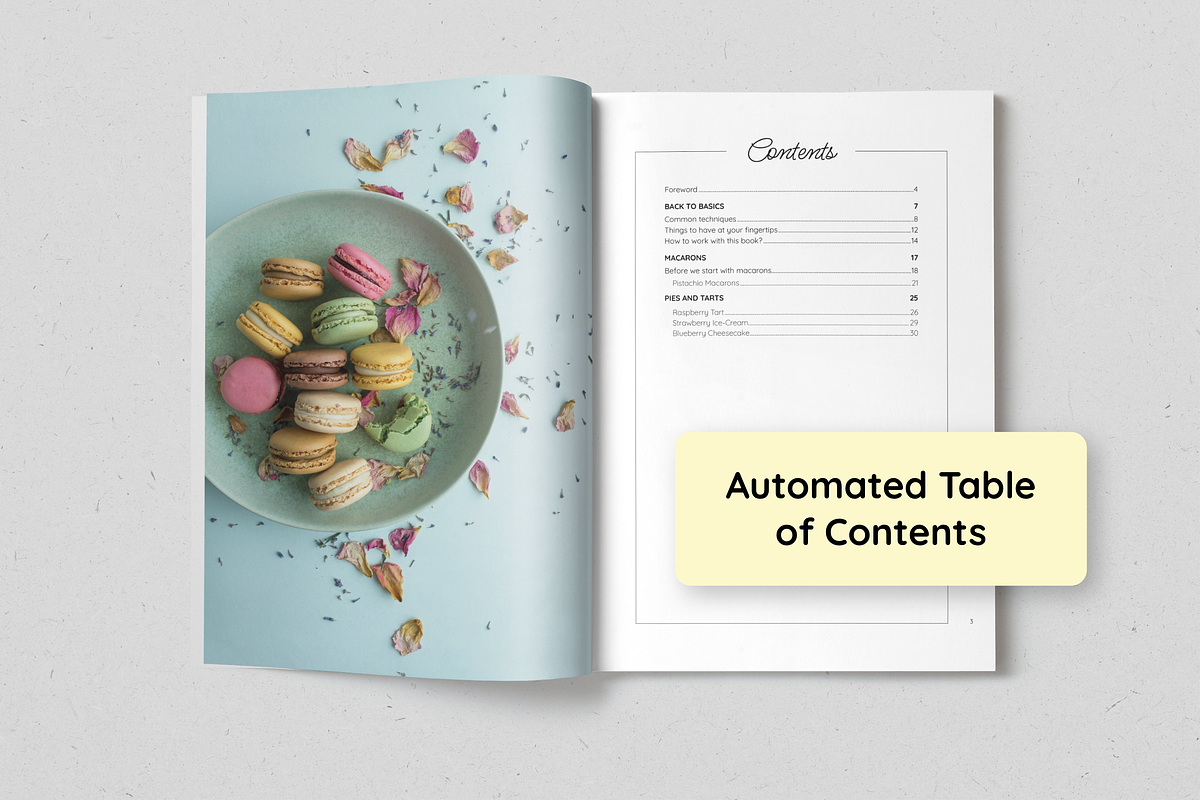 Modern Baking Recipe Book, a Magazine Template by SonaGeciova (Photo 2 of 18)