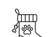 49 Christmas Pet Accessories Icons, an Outline Icon by adenpinkstore (Thumbnail 11 of 23)