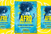 Afro Party Flyer Template, a Print Template by Rome B Creation (Thumbnail 1 of 2)