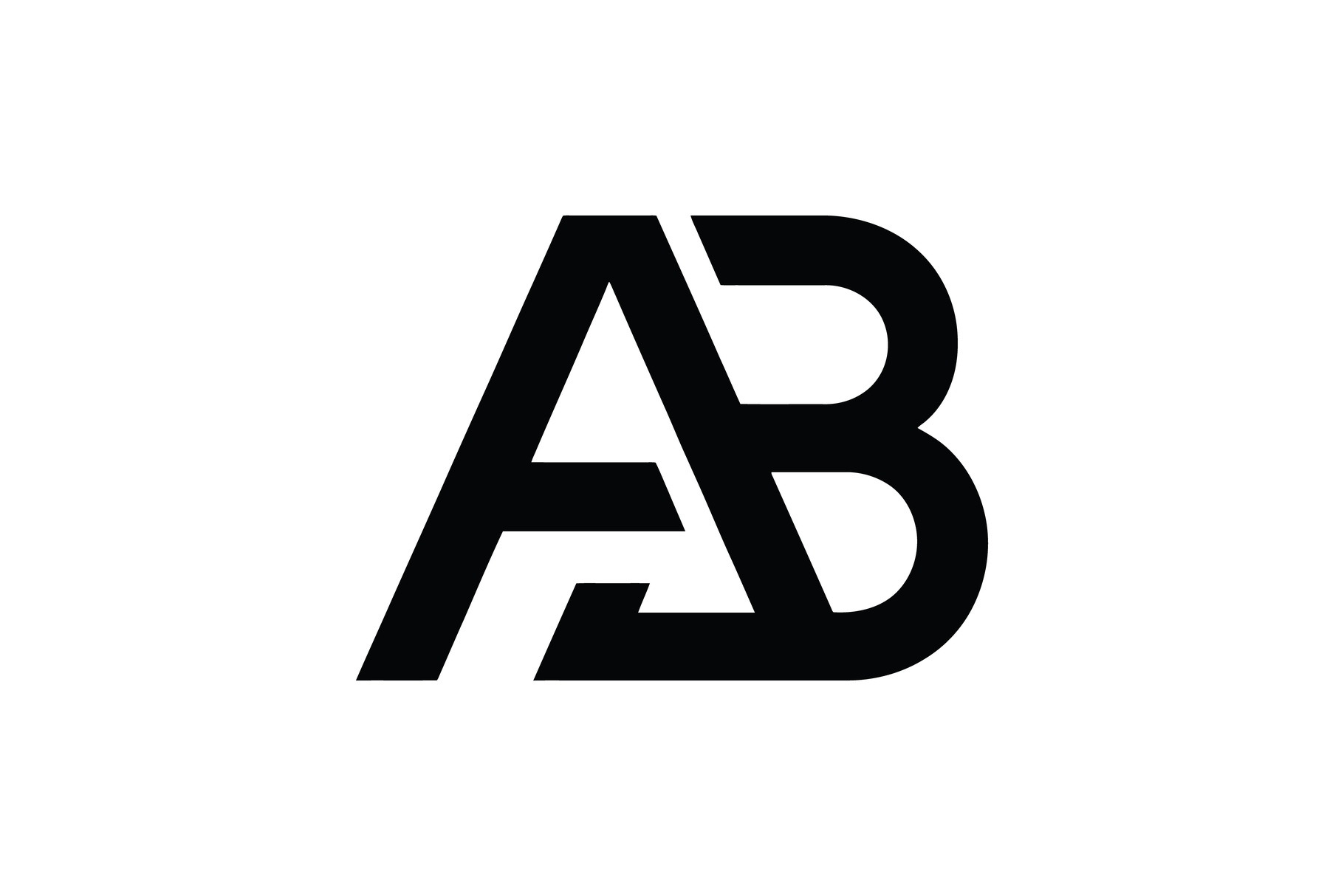 AB Monogram Logo Design, a Branding & Logo Template by Vectorium Studio