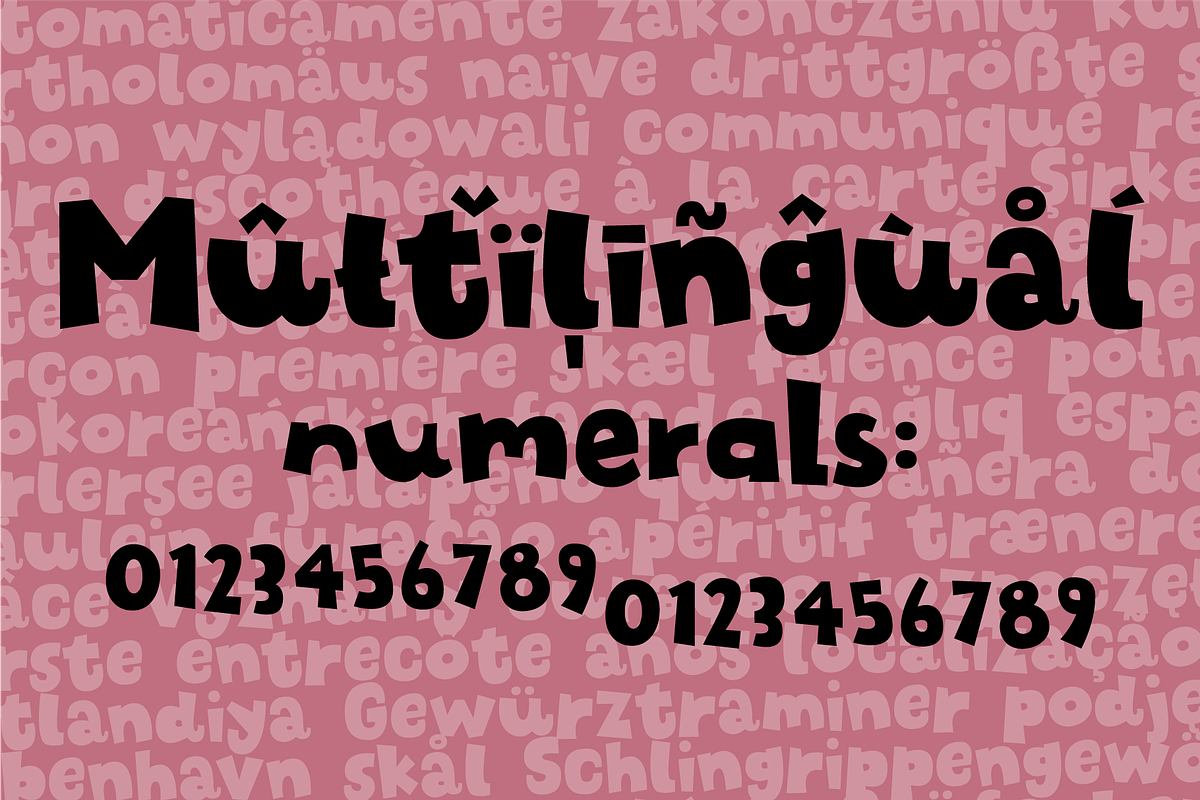 Chunky Fries - yummy yummy!, a Sans Serif Font by pizzadudedotdk (Photo 5 of 5)
