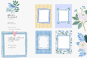 blue Christmas watercolor clipart, a Decorative Illustration by Patishop Art (Thumbnail 5 of 13)