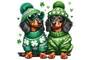 St. Patrick's Day Dachshund Dog Clip, an Illustration by Sublimation Artist (Thumbnail 6 of 6)