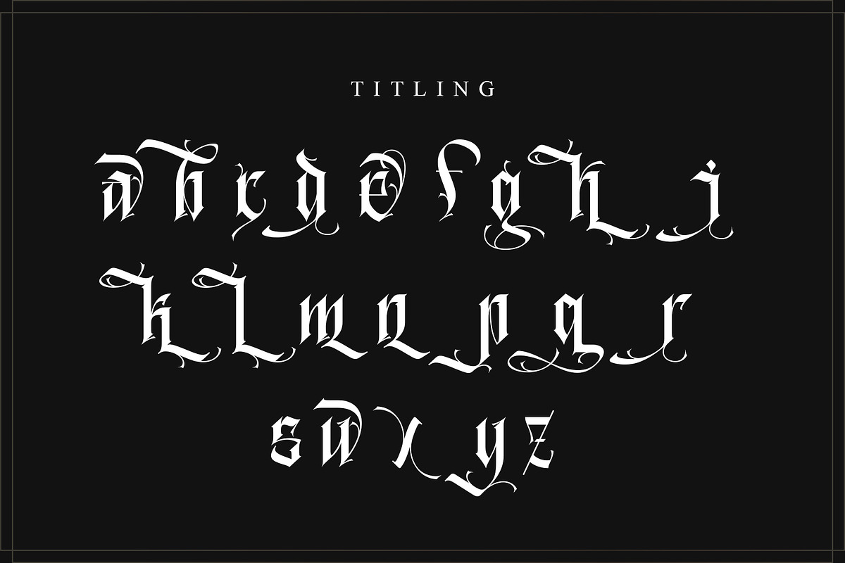 Blacker Spirit, a Blackletter Font by Letterara (Photo 14 of 15)