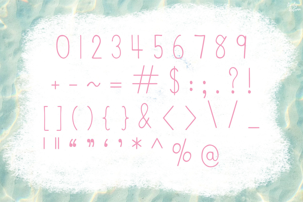 Serene Summer | Handwriting font, a Handwritten Font by LivelyAutumn11.11 (Photo 3 of 5)