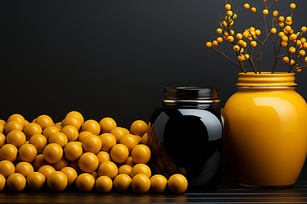 Modern stylish still life of vases, a Wallpaper Photo by Elena Vagengeim