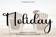Holiday, a Handwritten Font by FreshTypeINK (Thumbnail 1 of 7)