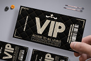 Luxury VIP Pass Card, a Card Template by Tzochko (Thumbnail 2 of 5)