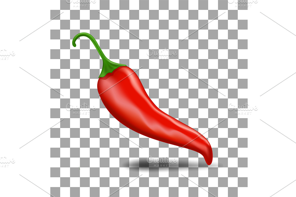 red chilli pepper icon isolated, a Food Illustration by piter.goskov