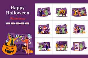 M538_ Halloween Illustration