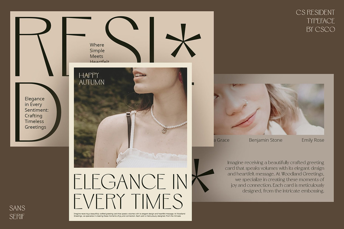 CS Resident – Elegant Font, a Sans Serif Font by Craft Supply Co. (Photo 3 of 8)