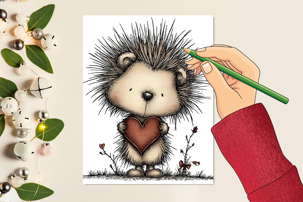 Whimsical Winter Animals Clipart, an Illustration by designcity5 (Photo 5 of 5)