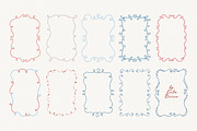 Hand Drawn Whimsy Embroidered Frames, an Object Graphic by Leila Divine (Thumbnail 6 of 12)