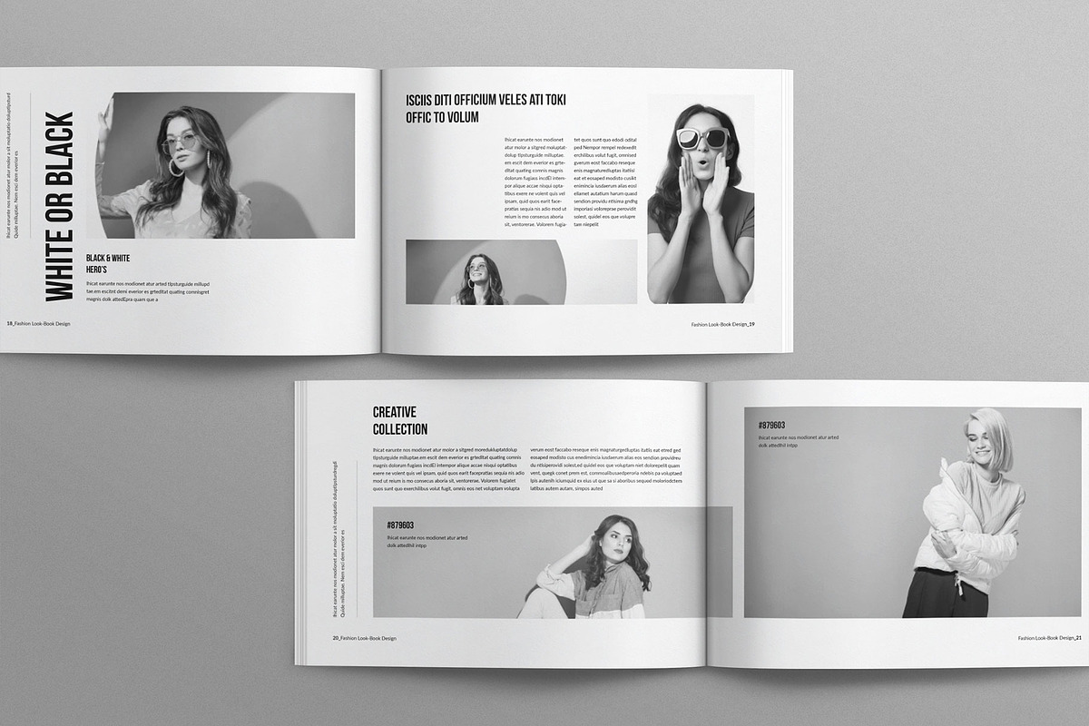Fashion Lookbook Template Landscape preview 7