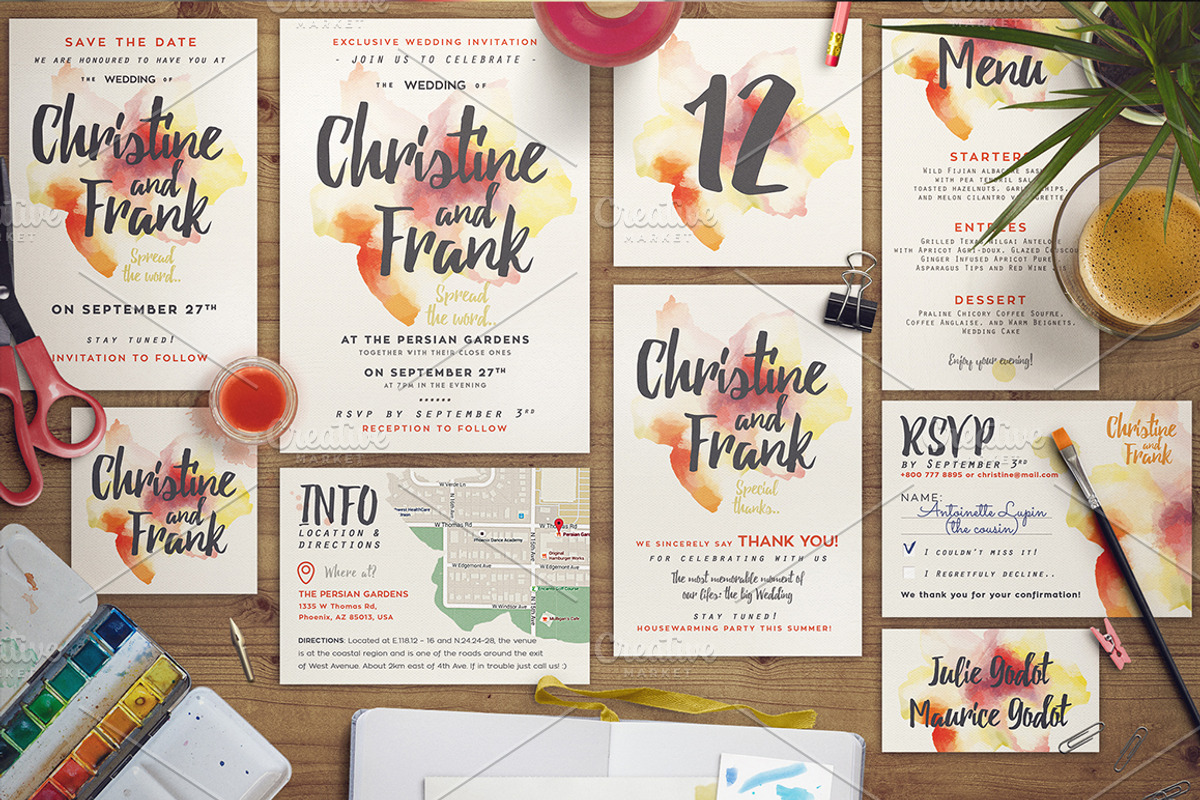 Bestselling Bundle II -40%, an Invitation Template by The Wedding Shop (Photo 2 of 10)
